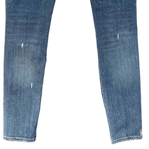 AGOLDE SZ 28 Sophie Skinny Jeans Distressed Mid-Rise Stretch 5-Pocket Whiskered - Picture 6 of 10